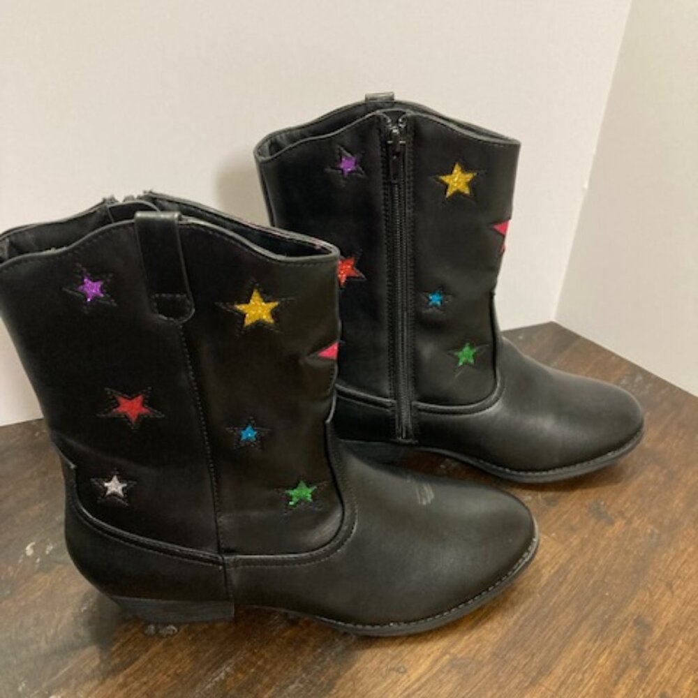MIA NEW Womens/Girls Vegan Leather Cowboy Ankle Boots